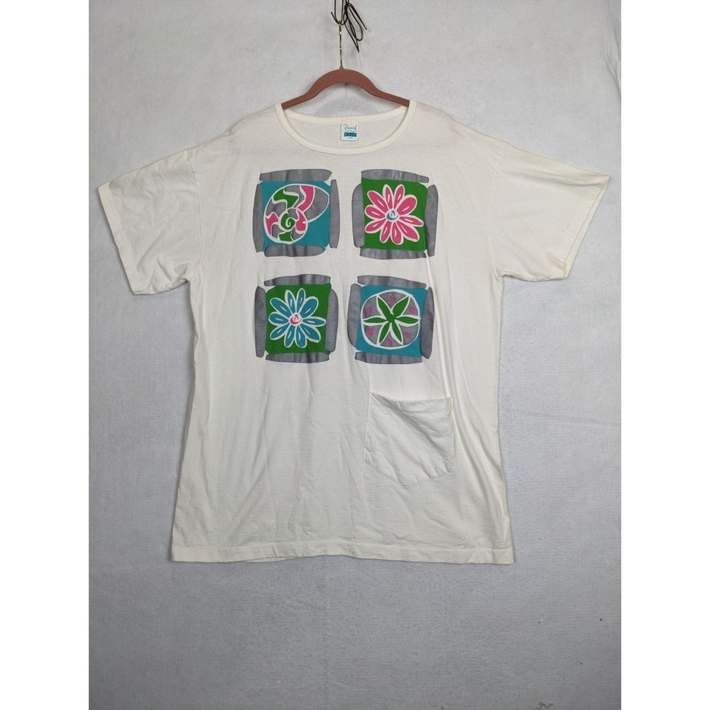 Vintage Beach Bound Graphic T Shirt One Size Cover Up Pocket  Single Stitch